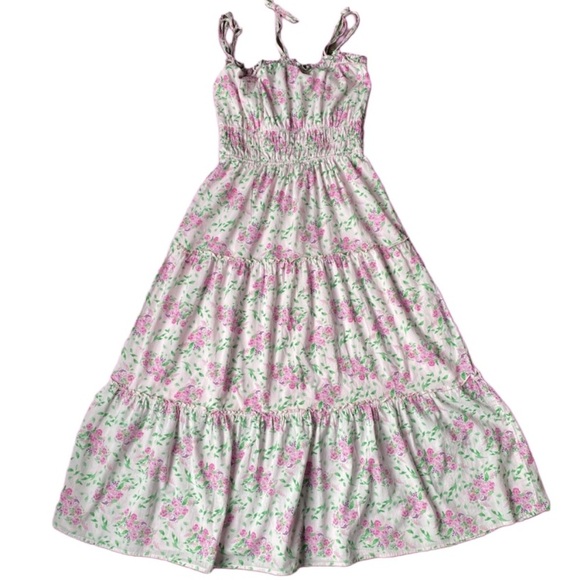 miami Dresses & Skirts - Mi ami for Francesca's Women’s Pink Floral Midi Dress Size M